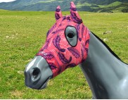 CORAL WITH PURPLE FEATHERS