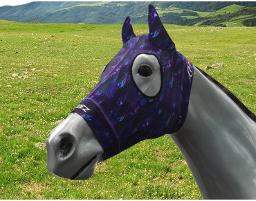 FEATHERS PURPLE BLACK