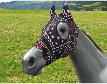 PAISLEY BLACK/WHITE/RED