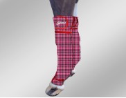 EQUINE ICE COMPRESSION SOCK PRINTED TARTAN PINK