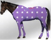 EQUINE SUIT PRINTED STAR PURPLE- WHITE 