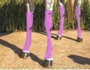 LAVENDER WITH BLACK STITCHING